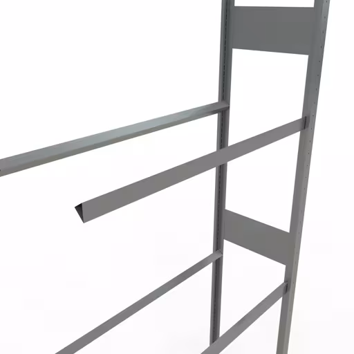 Anbauregal, Räder-/Reifenregal, 4500 x 1050 x 400 mm, verzinkt, 6 Lagerebenen á 150 kg Fachlast pro Ebene von Schulte Lagertechnik aus der Kategorie Fachbodenregale