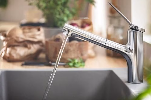 Hansgrohe Einhebel-Spültischmischer Zesis M33 150, Ausziehbrause, 2jet chrom