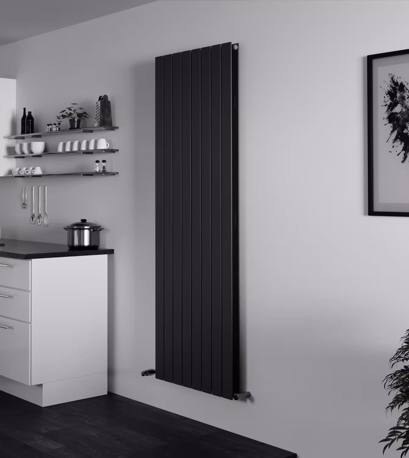 Raumheizkörper P1 Duplex 1800 mm x 595 mm 1576 Watt Anthrazit RAL 7016 von Ximax mit der Artikelnr. 10246
