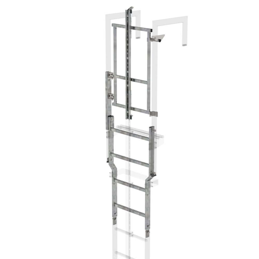 Munk Sicherungstüre mit Steigschutzschiene Stahl verzinkt von Günzburger Steigtechnik Munk Sicherungstüre mit Steigschutzschiene aus der Kategorie Steigschutz mit der Artikelnr. 063506, Drinnen