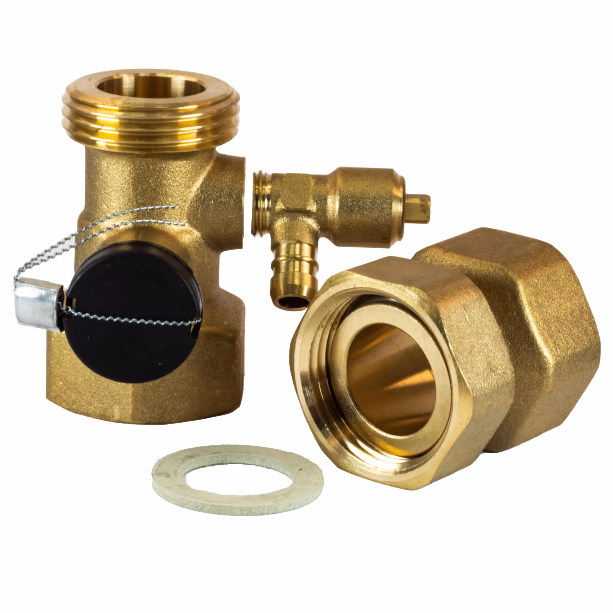 Kappenventil Ausführung Anschluss: 3/4 Zoll mit der GTIN 4029933093879 Kappenventil 3/4 Zoll für Membranausdehnungsgefäße von Puteus mit der Artikelnr. S-2313-3/4