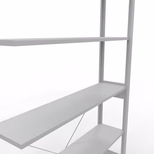 Produktbild Nr.7 des Artikels Stecksystem Anbauregal 2500x1300x300 mm, Typ 150 kg, lichtgrau aus der Produktreihe Stecksystem von der Marke Schulte Lagertechnik