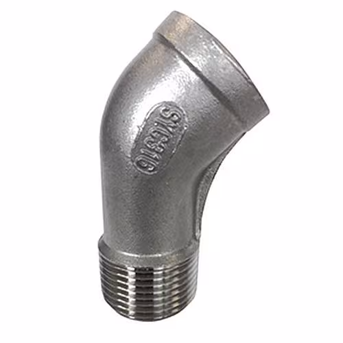 Edelstahl Winkel 45° innen/außen Nr. 121 1 1/4 Zoll von der Marke Atusa Atusa Edelstahl Winkel 45° IG-AG Nr. 121 Typ Größe: 1 1/4 Zoll aus der Kategorie Edelstahl Gewindefittings mit der Artikelnr. I1216006