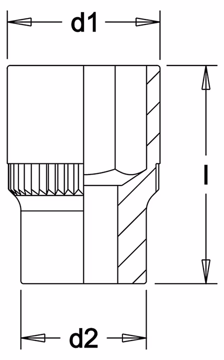 Steckschlüssel-Einsatz 1", zwölfkant, ELORA-780 von der Marke ELORA aus der Kategorie Steckschlüssel-Sortiment 1"
