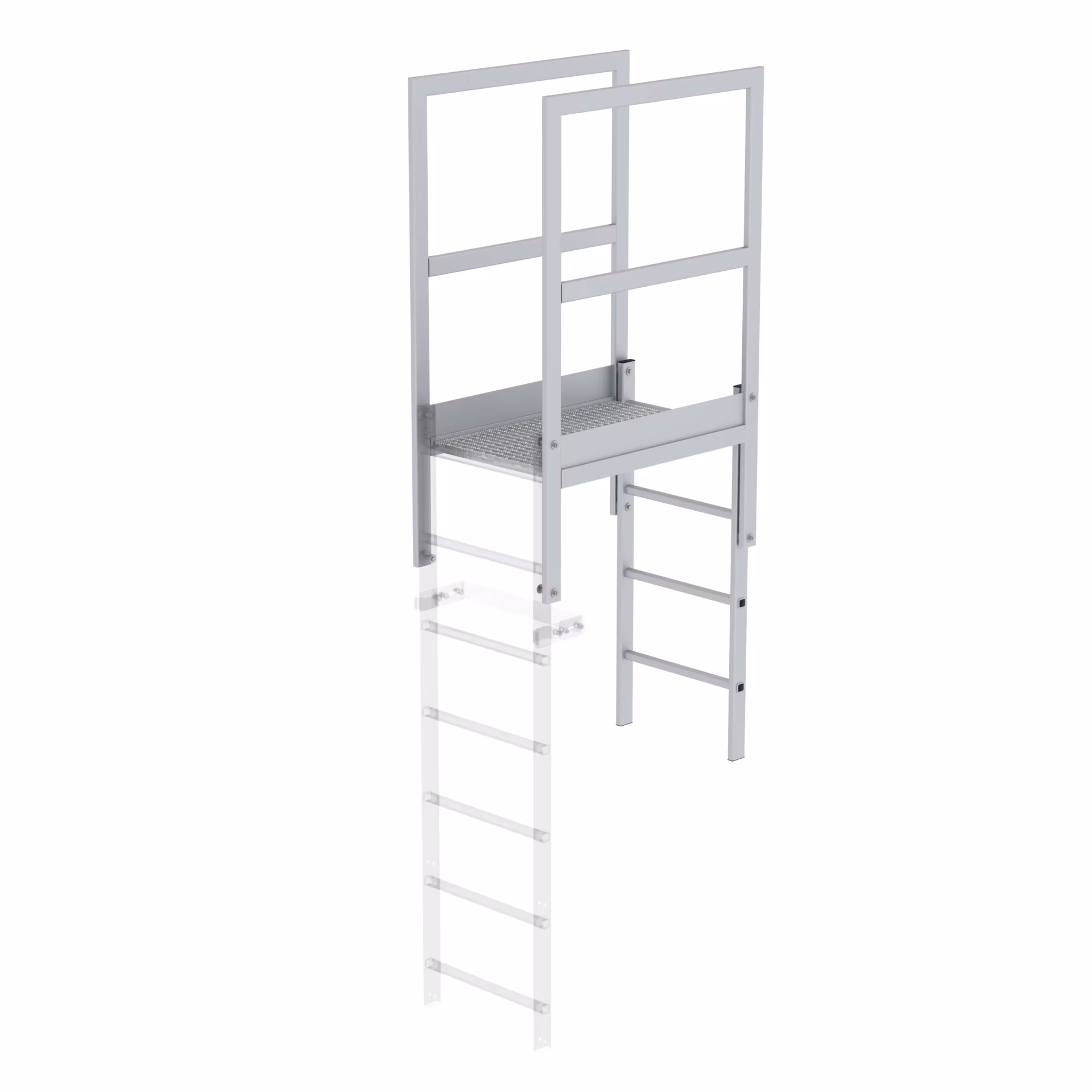 Munk Attika-Überstieg Alu eloxiert von Günzburger Steigtechnik Munk Attika-Überstieg aus der Kategorie Überstiege mit der Artikelnr. 061181