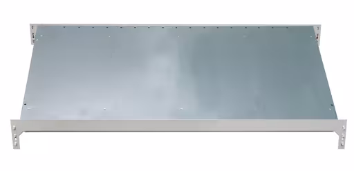 Zusatzebene für Schrägbodenregal MULTIplus150, 1300 x 600, verzinkt/RAL 7035 lichtgrau aus der Kategorie Kanbanregale mit der Artikelnummer 13684
