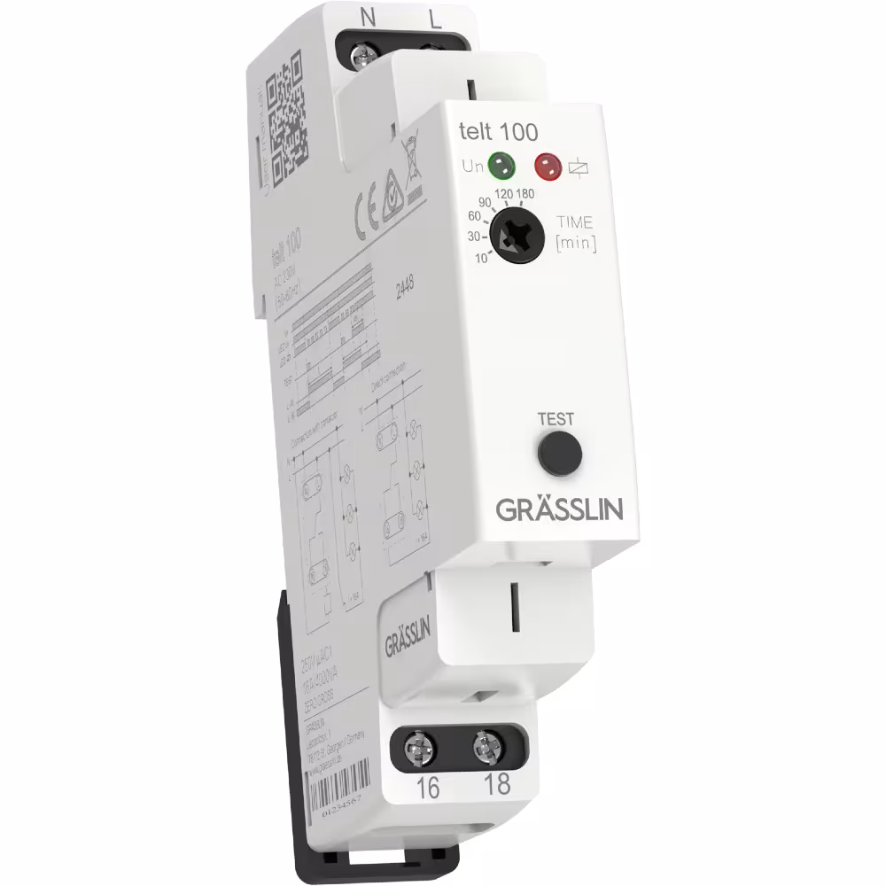 Zeitrelais telt 100 von Grässlin Zeitschalttechnik Zeitrelais telt 100 aus der Kategorie Gebäudeautomation mit der Artikelnr. 40.02.0001.1
