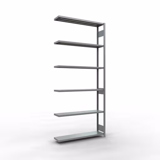 Abbildung Nr 15 des Artikels Anbauregal, Fachbodenregal Stecksystem MULTIplus250, 3000 x 1300 x 300 mm (HxBxT), 7 Fachböden, Längenriegel, verzinkt aus der Produktgruppe Stecksystem von der Marke Schulte Lagertechnik