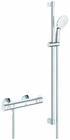 GROHE Thermostat-Brausebatterie Grohtherm 800 34566_2 mit Brausegarnitur 900 mm chrom aus der Kategorie Dusch-Set`s/-Systeme/-Zubehör mit der Teilenummer 8002936446