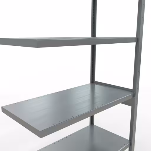 Abbildung Nr 15 des Artikels Anbauregal, Fachbodenregal Stecksystem MULTIplus250, 2500 x 1000 x 500 mm (HxBxT), 6 Fachböden, Längenriegel, verzinkt aus der Produktgruppe Stecksystem von der Marke Schulte Lagertechnik