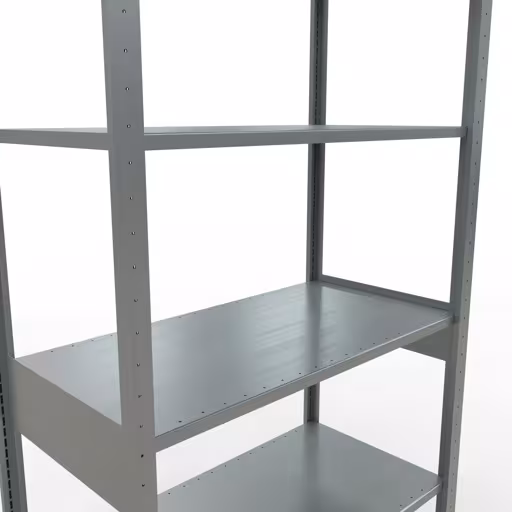 Produktbild Nr.15 des Artikels Grundregal, Fachbodenregal Stecksystem MULTIplus150, 2500 x 1000 x 500 mm (HxBxT), 6 Fachböden, Längenriegel, verzinkt aus der Produktreihe Stecksystem von der Marke Schulte Lagertechnik