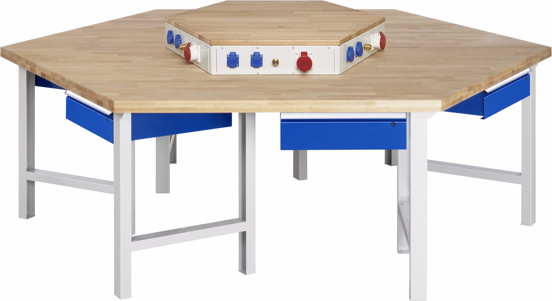 Gruppenwerkbank 401-EA, B2700xT2340xH790-1140mm, 6x1Schublade-TA von Rau Gruppenwerkbank 401-EA, B2700xT2340xH790-1140mm, 6x1Schublade-TA aus der Kategorie Werkbänke mit der Artikelnr. 03-401-135B4H-EA1.11