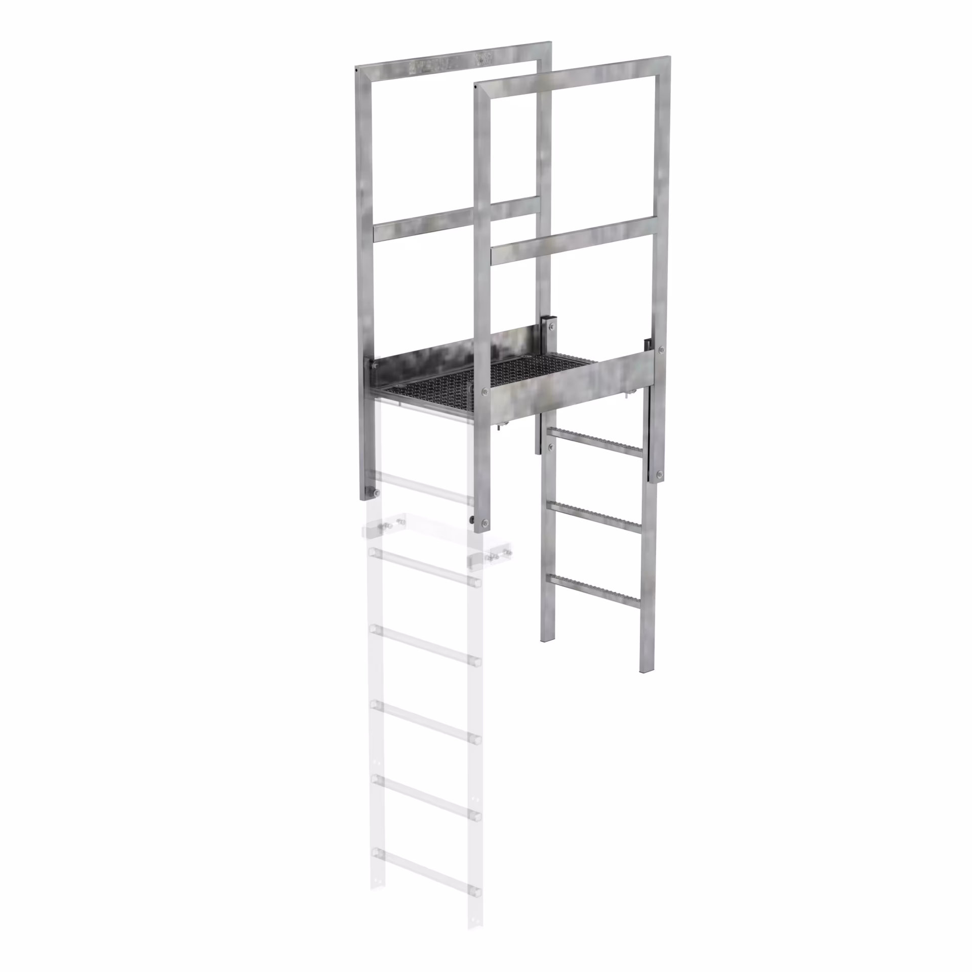 Attika-Überstieg-Stahl-verzinkt mit der GTIN 4031405631816 Attika-Überstieg-Stahl-verzinkt von Munk mit der Artikelnr. 063181