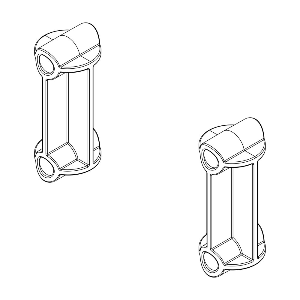 Munk Montagesatz für Seitengeländer aus der Kategorie Steigtechnik Zubehör & Ersatzteile mit der Artikelnr. 800021