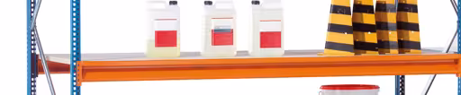 Zusatzebene mit Spanplatten, W 100, 1785 x 1200 mm, orange/verzinkt, Fachlast 670 kg von Schulte Lagertechnik aus der Kategorie Weitspannregale