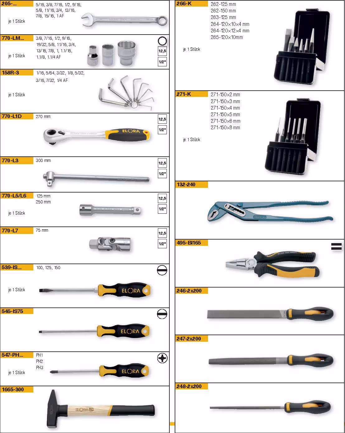 Werkzeugsortiment 64-teilig WS-1A von ELORA Werkzeugsortiment 64-teilig, ELORA-WS-1A aus der Kategorie Ordnungssysteme & Werkstattwagen mit der Artikelnr. 0000600101000