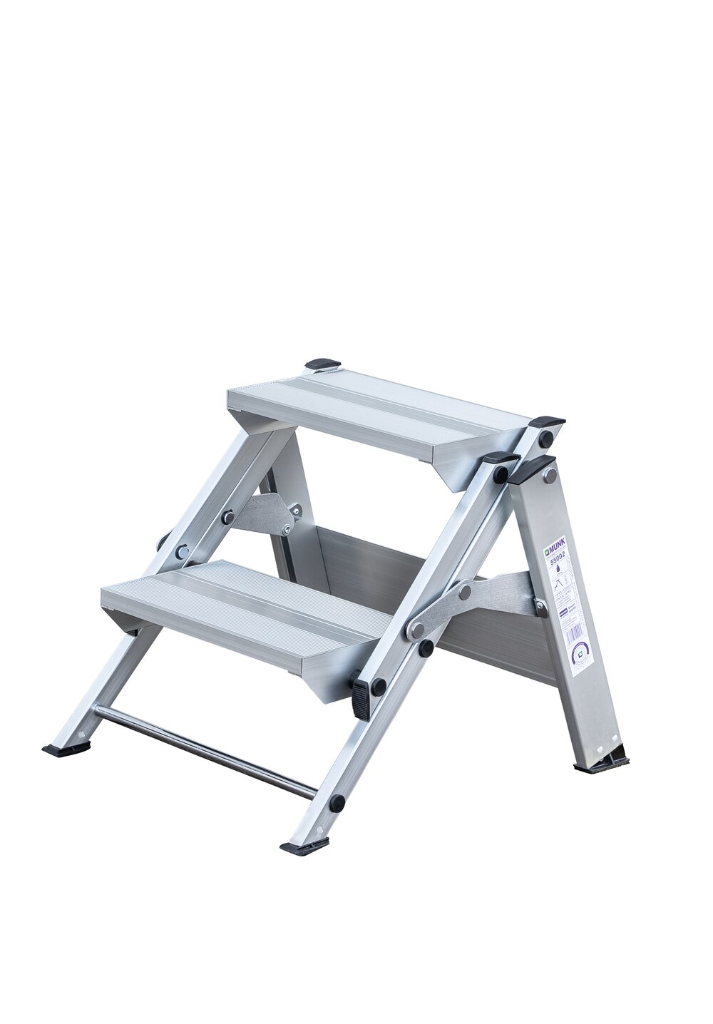 Munk Klapptreppe 2 Stufen von Günzburger Steigtechnik Munk Klapptreppe aus der Kategorie Steigtechnik Zubehör & Ersatzteile mit der Artikelnr. 055002, Aluminium, Mobiliar