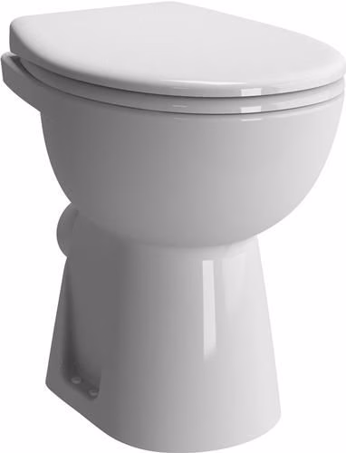 VITRA Tiefspüler-Stand-WC Conforma + 60 mm Abgang waagerecht Open Back Weiß Hochglanz aus der Kategorie Stand-WC mit der Teilenummer 6000697077