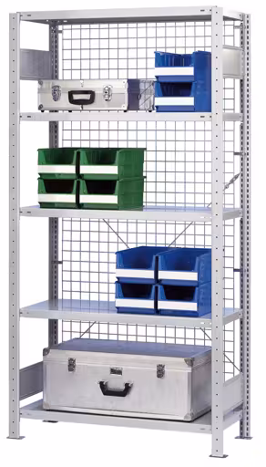 Drahtgitter-Rückwand 500 x 650 mm (H x B), glanzverzinkt von Schulte Lagertechnik mit der Artikelnr. 12468-B