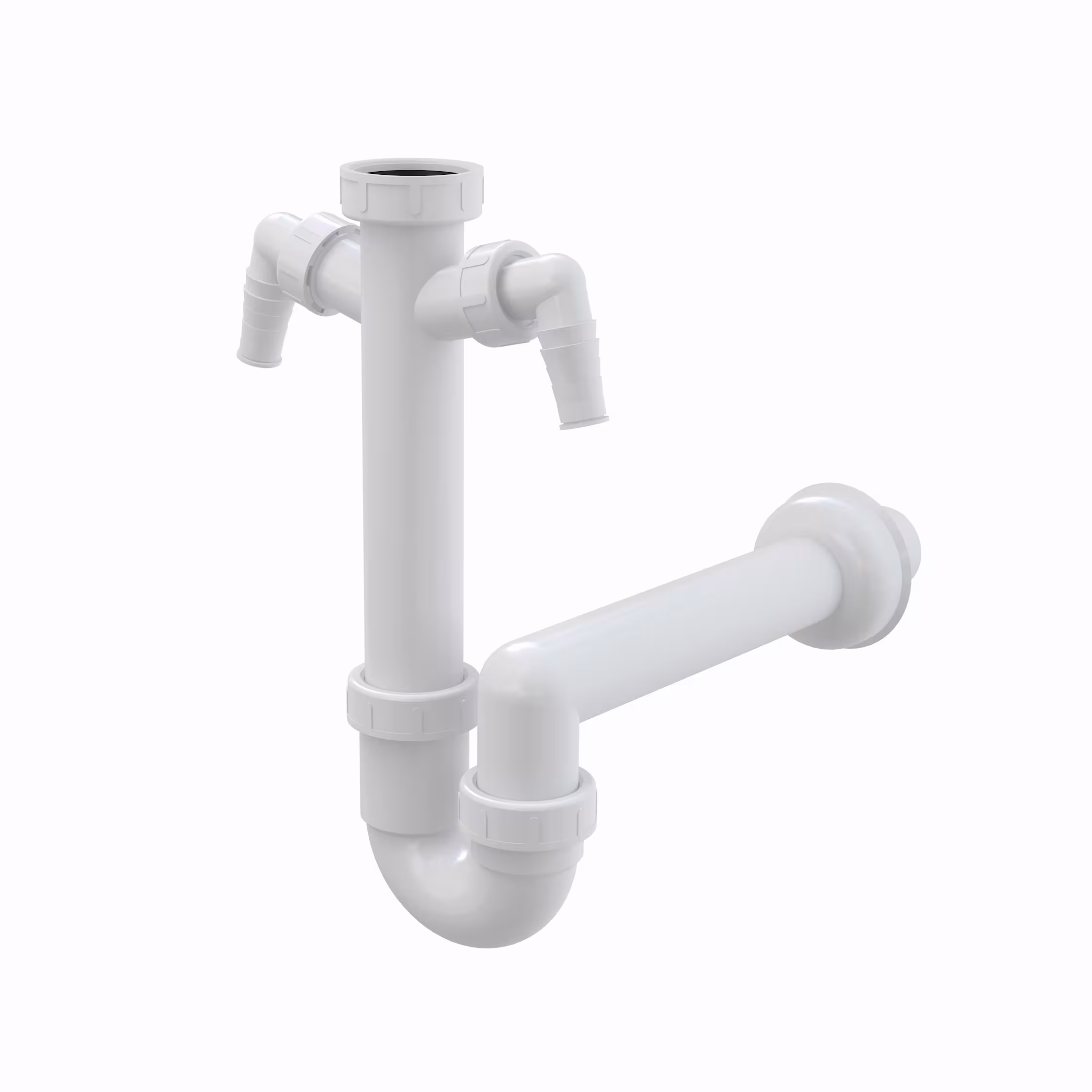 Spülbecken Ablaufgarnitur 1,5'' | mit Röhrensiphon ø40/50mm mit 2 Geräteanschlüssen A82-40 von der Marke AlcaPlast Röhrensiphon Typ Ausführung: DN40 mit 2 Geräteanschlüssen aus der Kategorie Siphons / Ablaufventile/ Schläuche mit der Artikelnr. A82-40