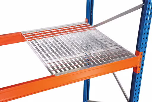 Gitterrost für Palettenregal, für Holmtiefe 50 mm, 800 x 3900 mm, verzinkt, holmbündig eingelegt, 60x40 mm Maschenweite von der Marke Schulte Lagertechnik Gitterrost für Palettenregal, für Holmtiefe 50 mm, 800 x 3900 mm, verzinkt, holmbündig eingelegt, 60x40 mm Maschenweite aus der Kategorie Zubehör mit der Artikelnummer 46707