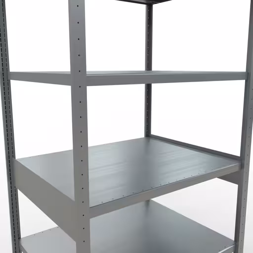 Abbildung Nr 12 des Artikels Grundregal, Fachbodenregal Stecksystem MULTIplus330, 2500 x 1000 x 800 mm (HxBxT), 6 Fachböden, Längenriegel, verzinkt aus der Produktgruppe Stecksystem von der Marke Schulte Lagertechnik