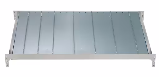 Zusatzebene 1300x500 mm, Typ 150 mit 7 Trenn-u.2 Seitenführungen aus der Kategorie Kanbanregale mit der Artikelnummer 13640-Z-130