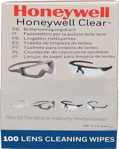 Brillenreinigungstücher Honeywell Clear® Plus L130xB60mm 100 Stück aus der Kategorie Schutzbrillen mit der Teilenummer 4000370147