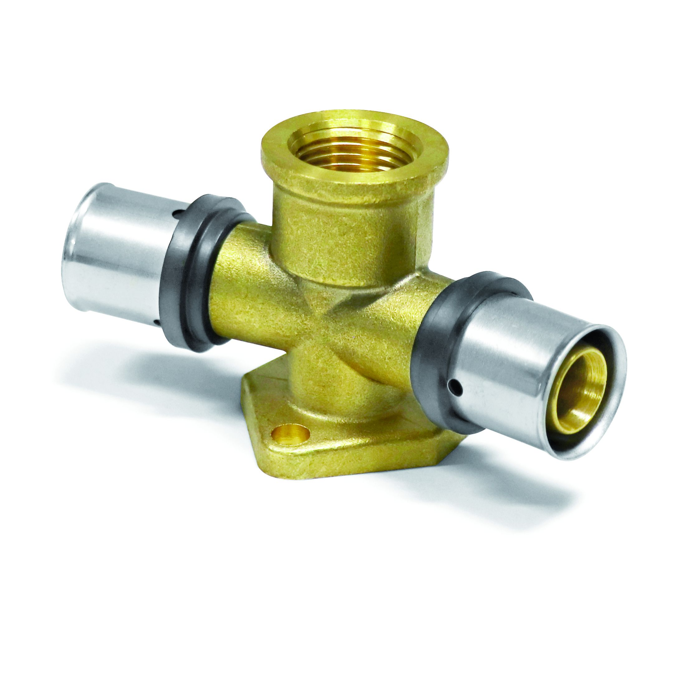 Pipetec Press-Wandwinkel Serie aus der Kategorie Pressfittings Messing mit der Artikelnr. PFWWS200420, Bronze, Bronze