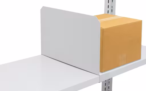 Andere Ansicht des Artikels Fachteiler, 600 x 200 mm (T x H), RAL 7035 lichtgrau für MULTIplus85- und MULTIplus150-Fachböden Andere Ansicht des Artikels Fachteiler, 600 x 200 mm (T x H), RAL 7035 lichtgrau für MULTIplus85- und MULTIplus150-Fachböden aus der Kategorie Büroregale