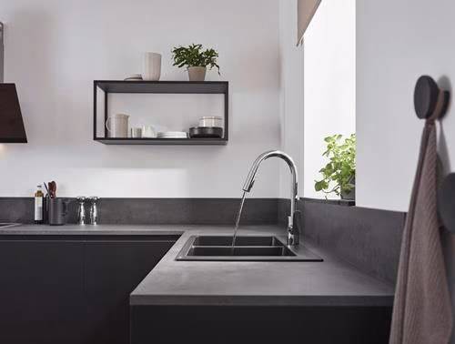 Hansgrohe Einhebel-Küchenmischer 240 FOCUS DN 15, mit Ausziehbrause chrom