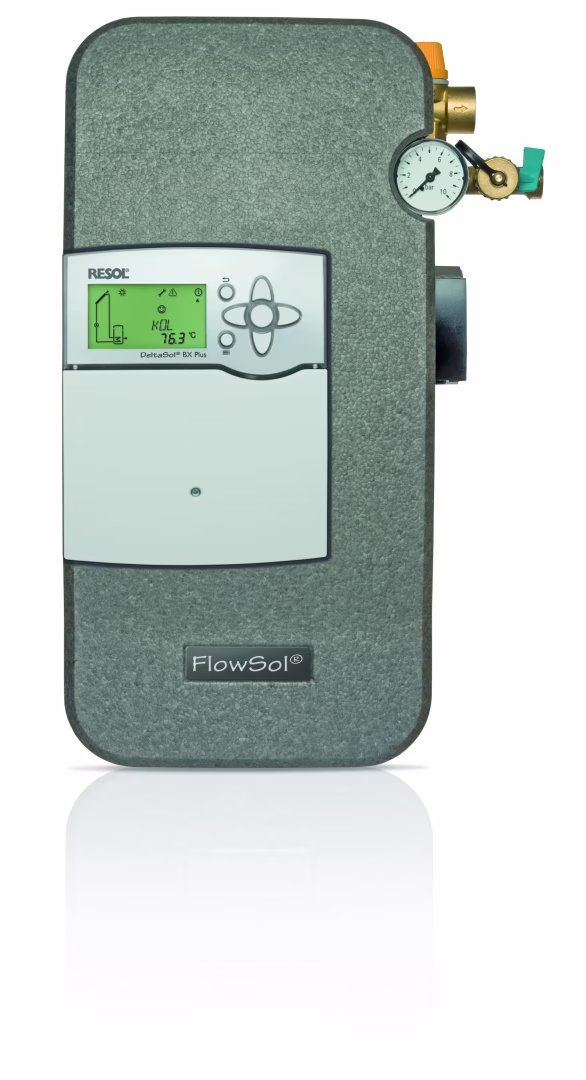 RESOL FlowSol(R) B HE - Zweistrang Solarstation Typ Ausführung: RESOL FlowSol(R) B HE - BX Plus Zweistrang Solarstation aus der Kategorie 2-Strang-Solarstation mit der Artikelnr. 29002280