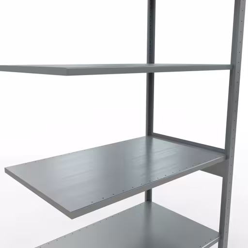 Produktbild Nr.12 des Artikels Anbauregal, Fachbodenregal Stecksystem MULTIplus150, 2500 x 1000 x 600 mm (HxBxT), 6 Fachböden, Längenriegel, verzinkt aus der Produktreihe Stecksystem von der Marke Schulte Lagertechnik