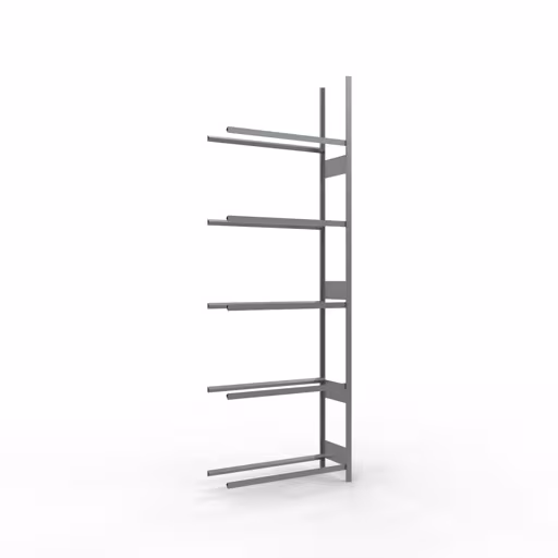 Anbauregal, Räder-/Reifenregal, 3500 x 1150 x 400 mm, verzinkt, 5 Lagerebenen á 150 kg Fachlast pro Ebene aus der Kategorie Autoteilelagerung mit der Artikelnummer 20765