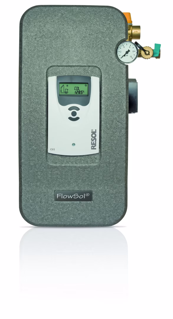 RESOL FlowSol(R) B HE - CS/2 Zweistrang Solarstation von der Marke Resol RESOL FlowSol(R) B HE - Zweistrang Solarstation Typ Ausführung: RESOL FlowSol(R) B HE - CS/2 Zweistrang Solarstation aus der Kategorie 2-Strang-Solarstation mit der Artikelnr. 29002810