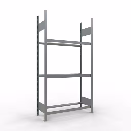 Grundregal, Räder-/Reifenregal, 2000 x 1050 x 400 mm (HxBxT), verzinkt, 3 Lagerebenen á 150 kg Fachlast pro Ebene aus der Kategorie Autoteilelagerung mit der Artikelnummer 20770