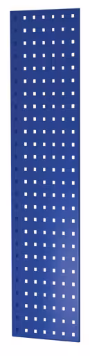 Lochplatten-Seitenblende, 90 x 1000 x 300 mm (H x T), RAL 5010 enzianblau aus der Kategorie Zubehör mit der Artikelnummer 35665-B
