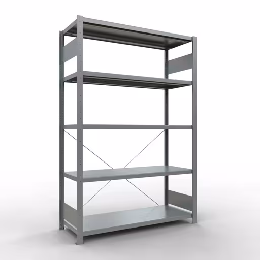 Stecksystem Grundregal 2000x1300x500 mm, Typ 250 kg, verzinkt aus der Kategorie Grundregal mit der Artikelnummer 12950-130