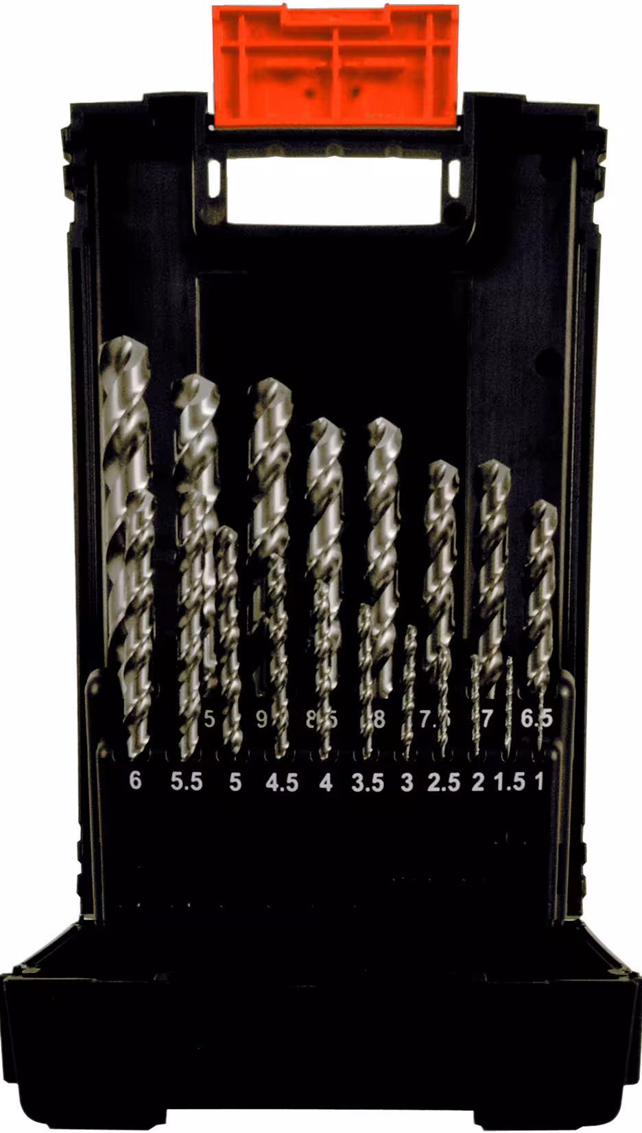 Kunststoff Kassette DIN 338 Typ SN 19-tlg. 1 - 10 mm/0,5 stgd. aus der Kategorie Bohrer mit der Artikelnummer 60021