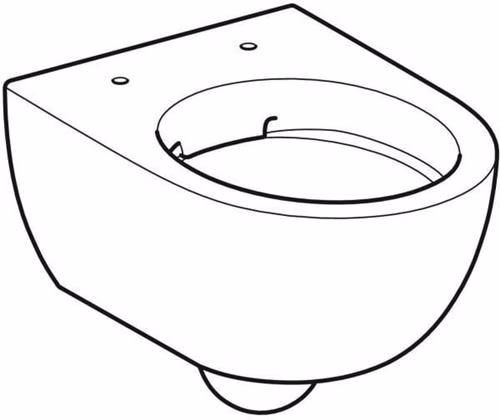 Geberit Renova Compact Wand-WC Tiefspüler Ausladung 49cm, Rimfree, weiß