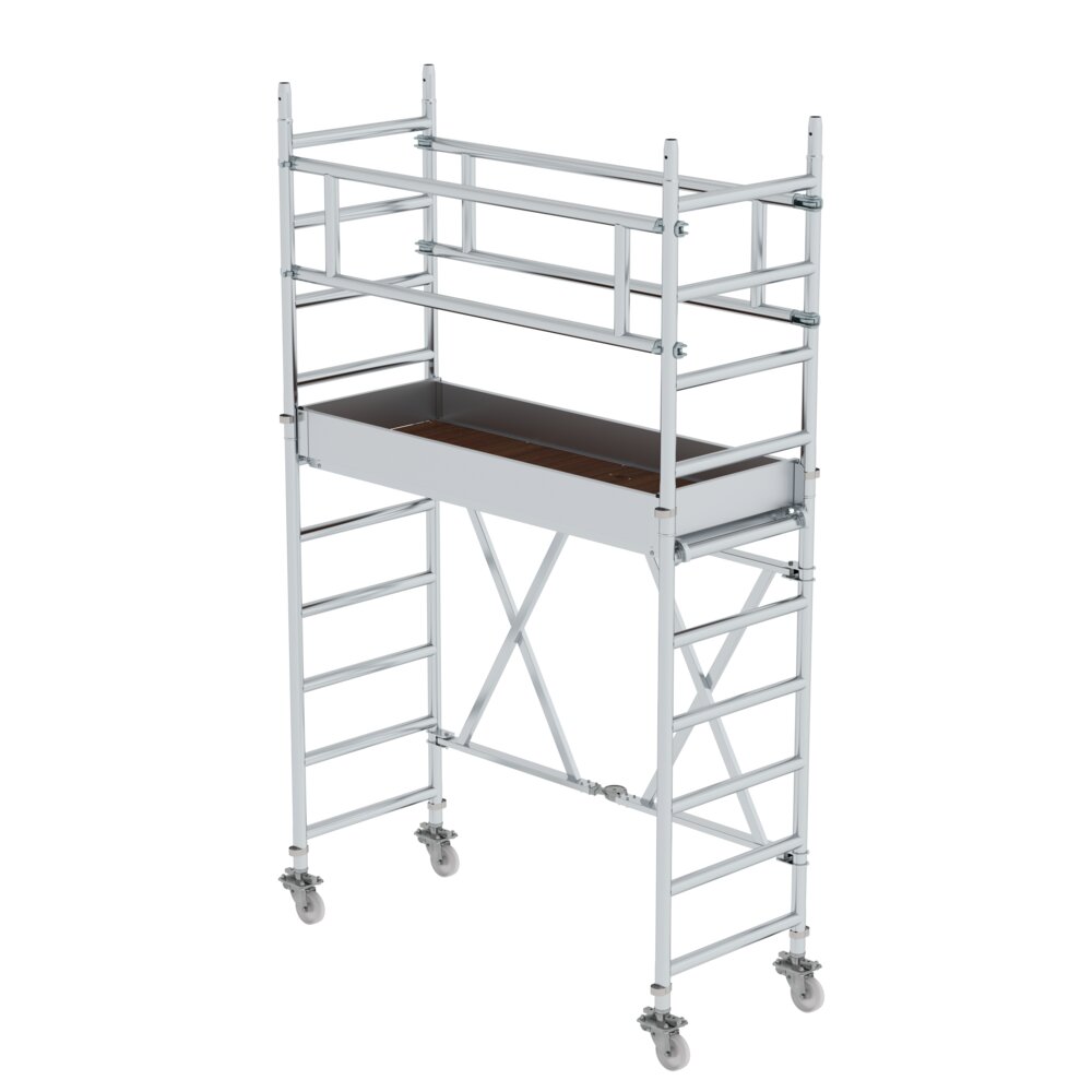 Munk Klappgerüst 0,75 x 1,80 m Plattformhöhe 1,80 m von Günzburger Steigtechnik Munk Klappgerüst 0,75 x 1,80 m aus der Kategorie Klappgerüste mit der Artikelnr. 115100, Baugewerbe, Gerüste, Krippe, Mobiliar, Bett für Säuglinge