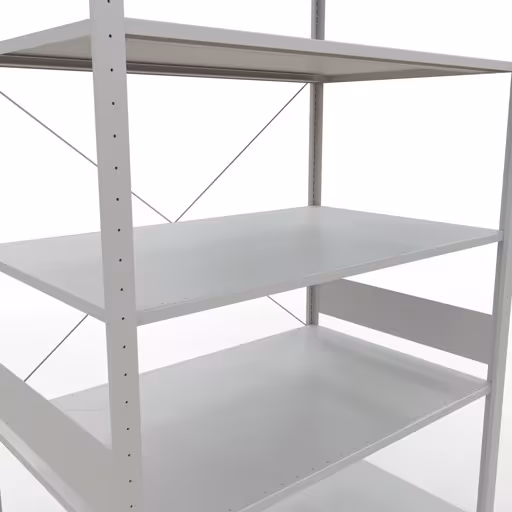 Produktbild Nr.7 des Artikels Stecksystem Grundregal 3000x1300x800 mm, Typ 150 kg, lichtgrau aus der Produktreihe Stecksystem von der Marke Schulte Lagertechnik
