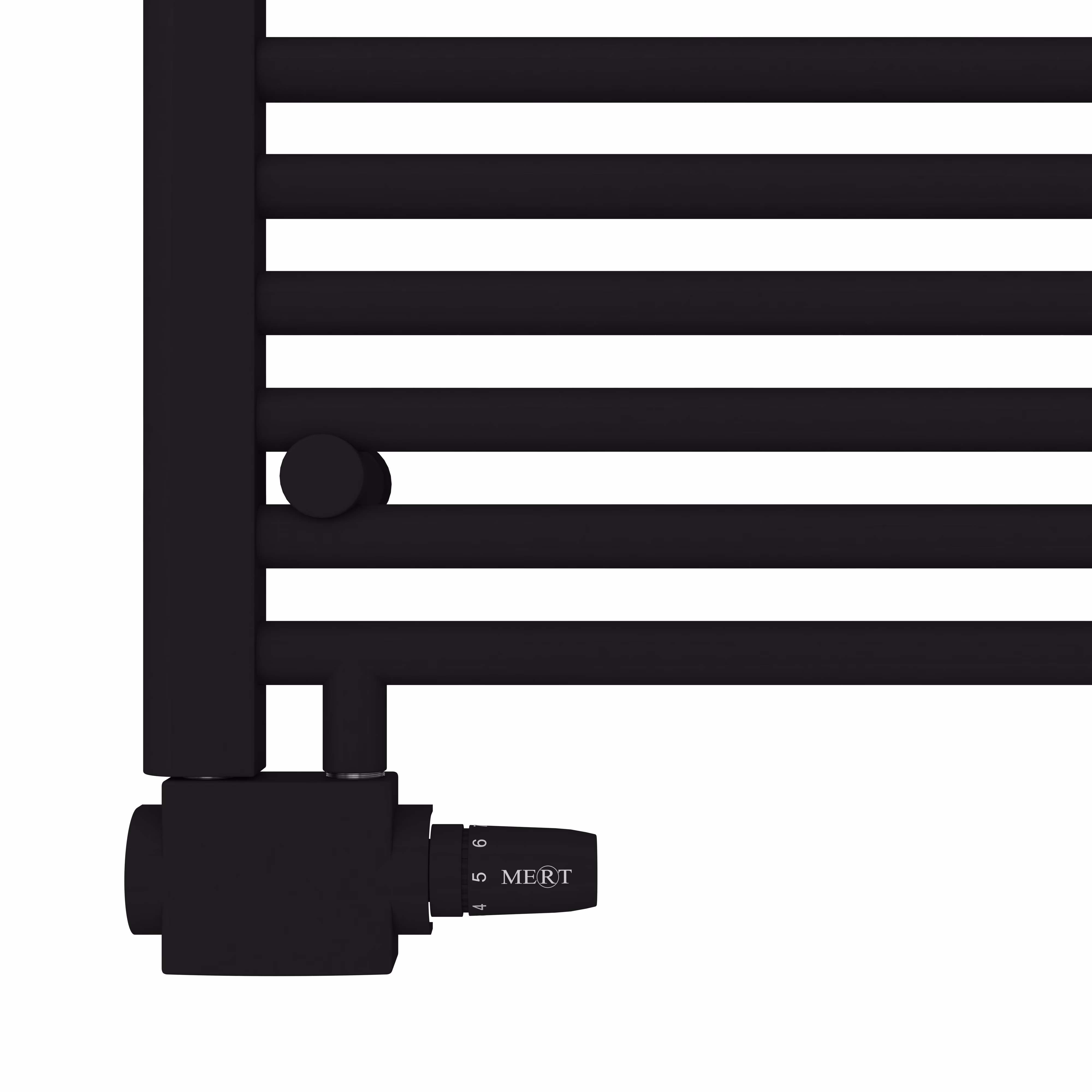 MERT Austausch Badheizkörper AU, schwarz, 800x550mm