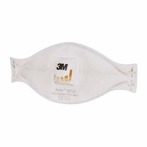 Atemschutzmaske Aura™ 9312+ FFP1/V NR D mit Ausatemventil, faltbar 3M