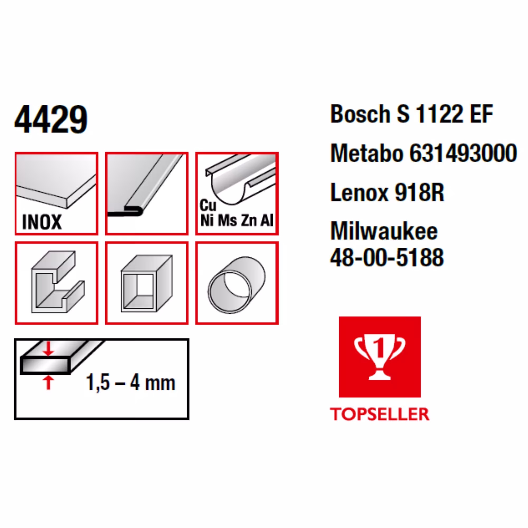 Bi-Metall-Säbelsägeblatt gefräst und geschränkt Gesamtlänge 230/verzahnte Länge 210mm, Zahnteilung 1,4mm aus der Kategorie Säbelsägeblatt mit der GTIN 4028655044299 Bi-Metall-Säbelsägeblatt gefräst und geschränkt zur Bearbeitung von Holz- und Metallwerkstoffen von der Marke MPS aus der Kategorie Säbelsägeblatt