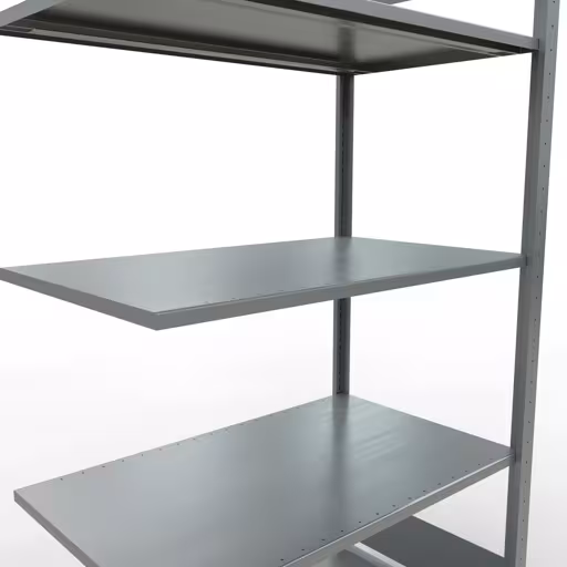 Produktbild Nr.6 des Artikels Anbauregal, Fachbodenregal Stecksystem MULTIplus150, 2000 x 1000 x 600 mm (HxBxT), 5 Fachböden, Längenriegel, verzinkt aus der Produktreihe Stecksystem von der Marke Schulte Lagertechnik