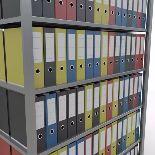 Produktbild Nr 12 des Artikels Grundregal, Büro-Fachbodenregal Stecksystem MULTIplus150, 2300 x 1300 x 600 mm (HxBxT), 7 Fachböden, Längenriegel, verzinkt, ohne Mittelanschlag Abbildung Nr 12 des Artikels Grundregal, Büro-Fachbodenregal Stecksystem MULTIplus150, 2300 x 1300 x 600 mm (HxBxT), 7 Fachböden, Längenriegel, verzinkt, ohne Mittelanschlag aus der Produktgruppe Büroregale von der Marke Schulte Lagertechnik