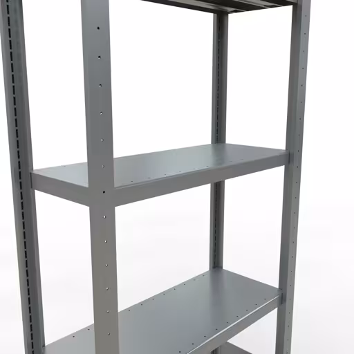 Abbildung Nr 10 des Artikels Grundregal, Fachbodenregal Stecksystem MULTIplus250, 2000 x 750 x 300 mm (HxBxT), 5 Fachböden, Längenriegel, verzinkt aus der Produktgruppe Stecksystem von der Marke Schulte Lagertechnik