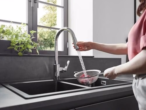 Detailbild 3984753 Hansgrohe Einhebel-Küchenmischer 240 FOCUS DN 15, mit Ausziehbrause chrom