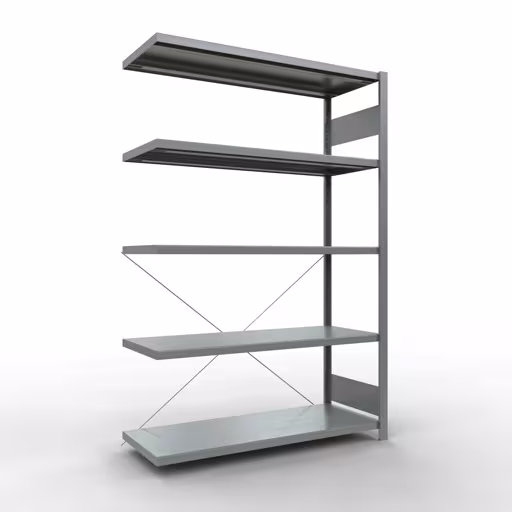 Stecksystem Anbauregal 2000x1300x500 mm, Typ 250 kg, verzinkt aus der Kategorie Anbauregal mit der Artikelnummer 12955-130